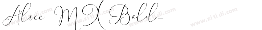Alice0 MX Bold字体转换